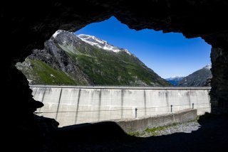 Une vue du barrage de Mauvoisin, que le coureurs ne verront pas cette année sur l'épreuve cycliste au départ de Martigny